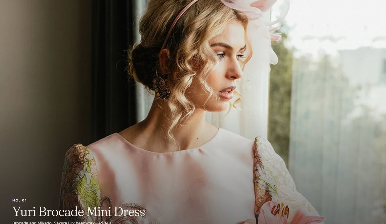 Ma: the Yuri dress by a window in morning light